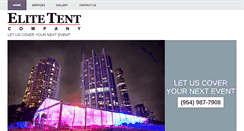 Desktop Screenshot of elitetent.com