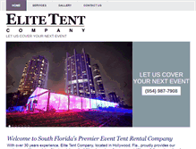 Tablet Screenshot of elitetent.com